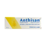 Anthisan Cream 25g – przód pudełka kremu na ukąszenia owadów i pokrzywkę
