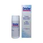 Driclor Antiperspirant 75 ml – antyperspirant na nadpotliwość z chlorkiem glinu 20%, butelka i opakowanie