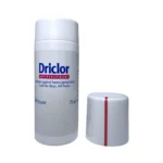 Driclor Antiperspirant 75 ml – butelka roll-on przeciw nadmiernej potliwości z osobno pokazanym zamknięciem