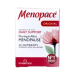 Vitabiotics Menopace Original 30 tabletek – suplementy witaminowe na menopauzę, przód opakowania