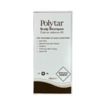 Polytar Scalp Shampoo 150ml – przód pudełka szamponu leczniczego na łuszczycę skóry głowy