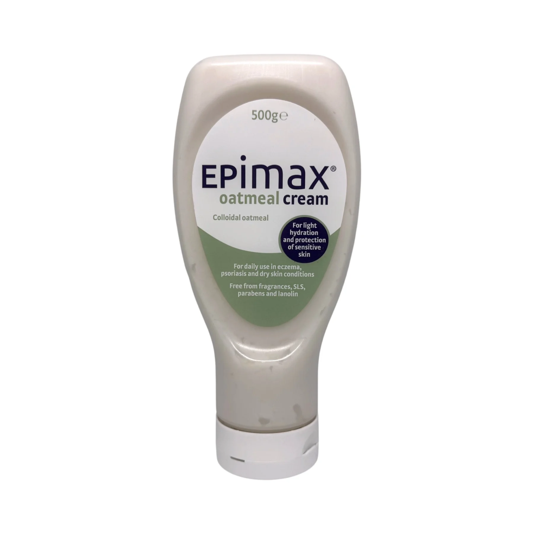 Epimax Oatmeal Cream 500g – krem z owsem na wrażliwą i suchą skórę, butelka przód