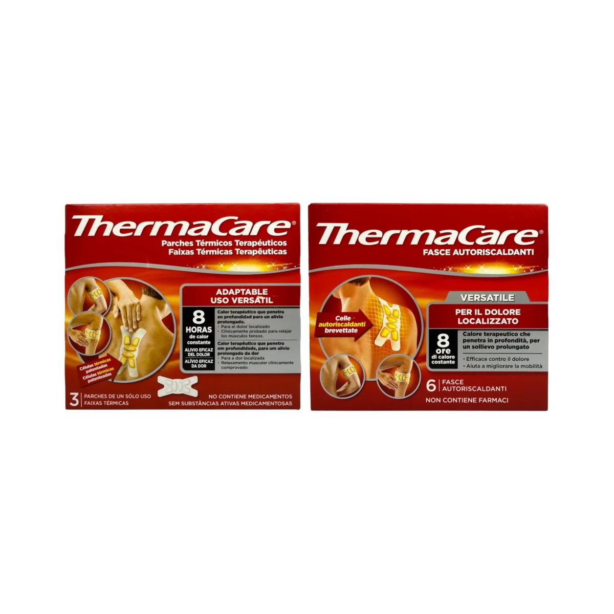 ThermaCare Versatile plastry rozgrzewające na różne partie ciała – opakowania 3 i 6 szt.