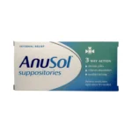 Anusol Suppositories 12 szt. – opakowanie czopków na hemoroidy