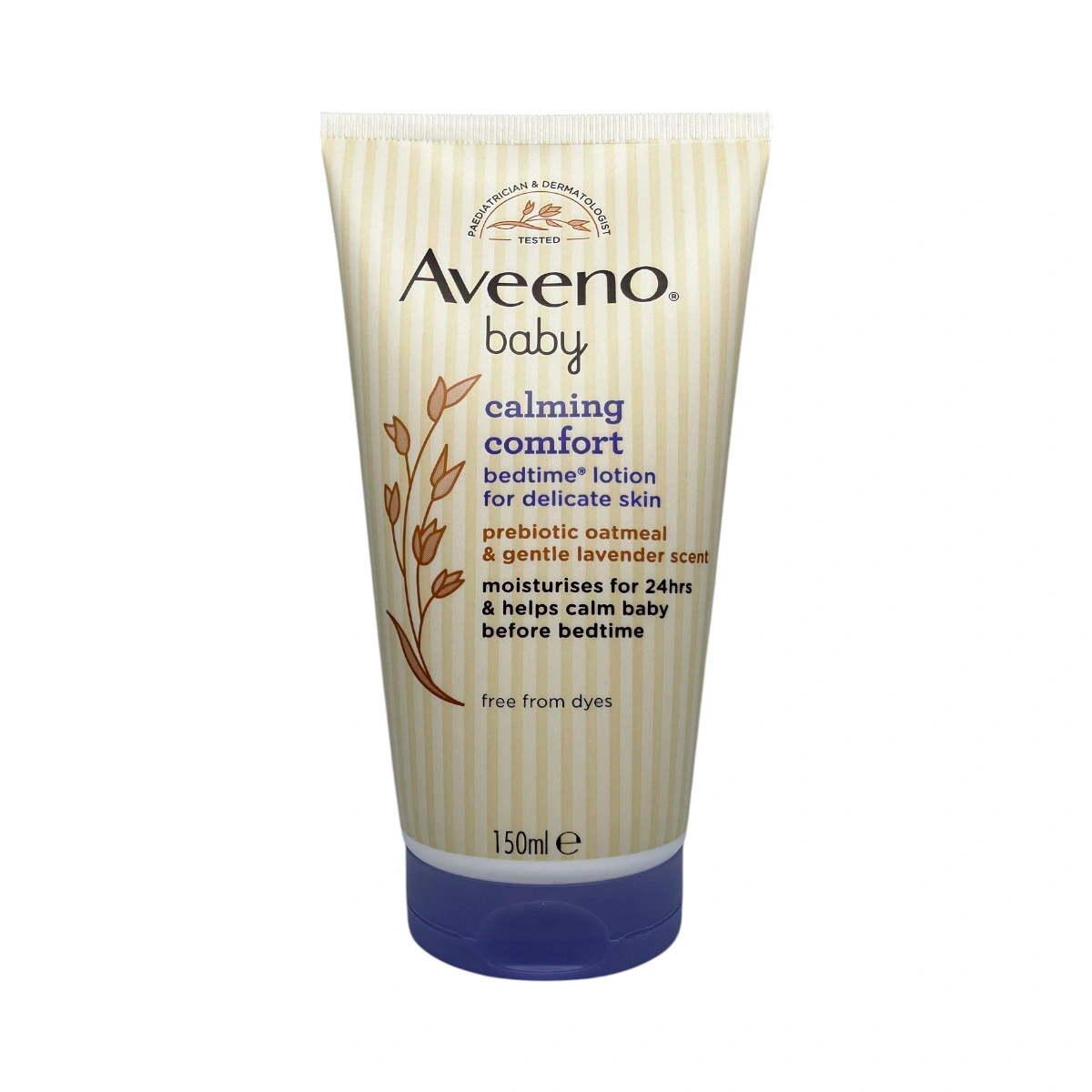 aveeno-baby-calming-comfort-bedtime-lotion-150ml Aveeno Baby Calming Comfort Bedtime Lotion 150 ml – balsam dla dzieci z owsem i delikatnym zapachem lawendy