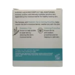 Aveeno Calm + Restore Oat Gel Moisturiser 50 ml – żel nawilżający do skóry wrażliwej, tył opakowania