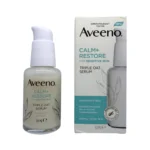 Aveeno Calm + Restore Triple Oat Serum 30 ml – serum do skóry wrażliwej, butelka i opakowanie