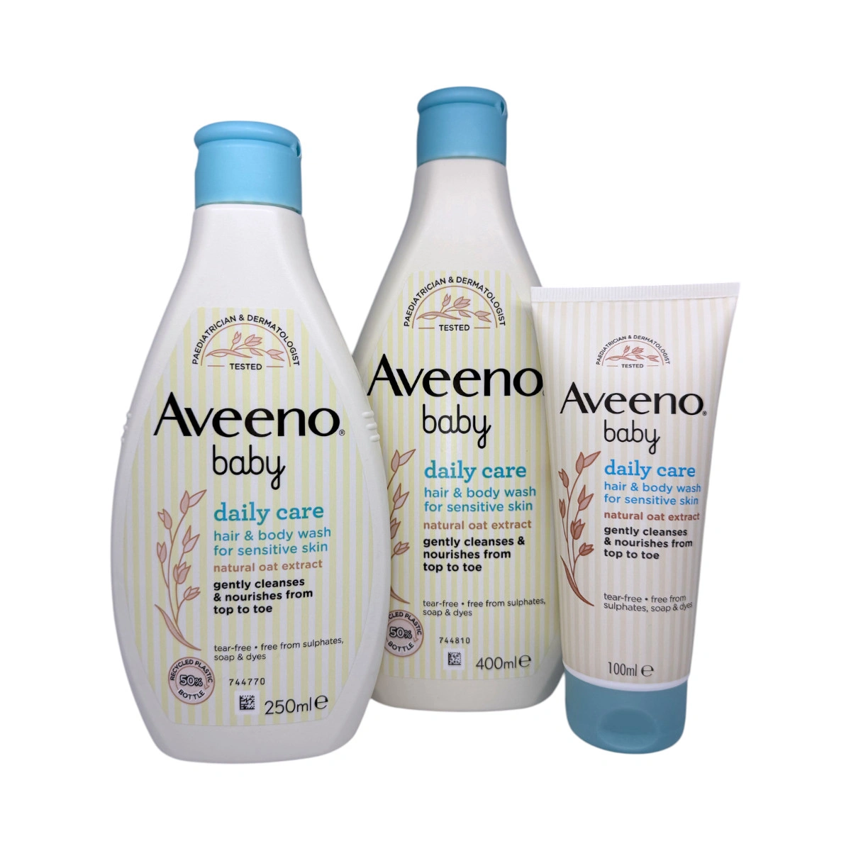 Aveeno Baby Daily Care Hair & Body Wash – opakowania 100 ml, 250 ml i 400 ml