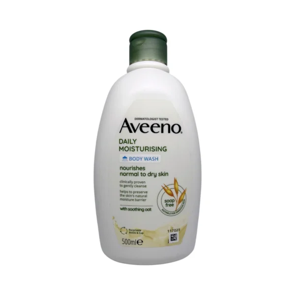 Aveeno Daily Moisturising Body Wash 500 ml – nawilżający płyn do mycia ciała do skóry normalnej i suchej
