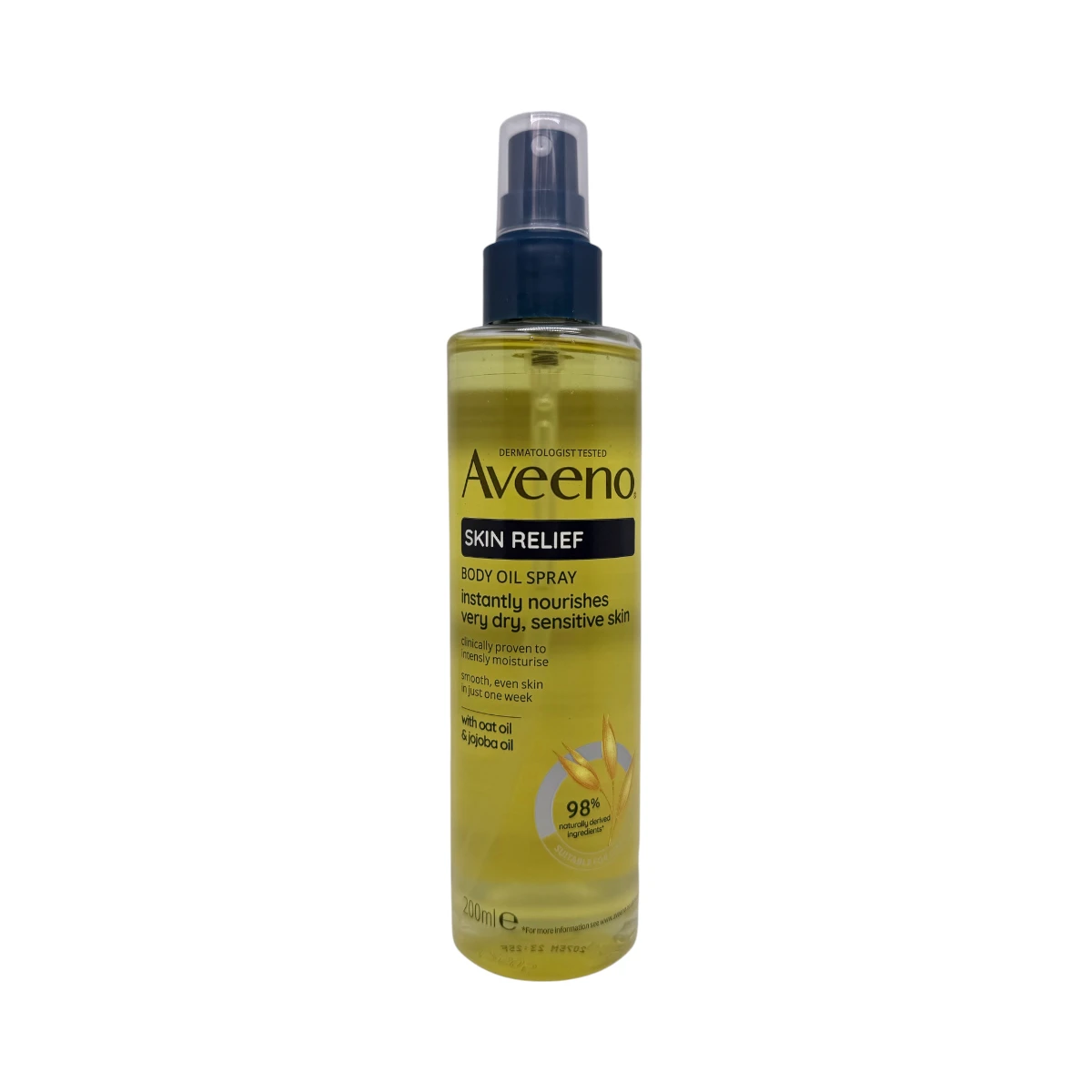 Aveeno Skin Relief Body Oil Spray 200 ml – olejek do ciała w sprayu z olejem owsianym i jojoba, butelka