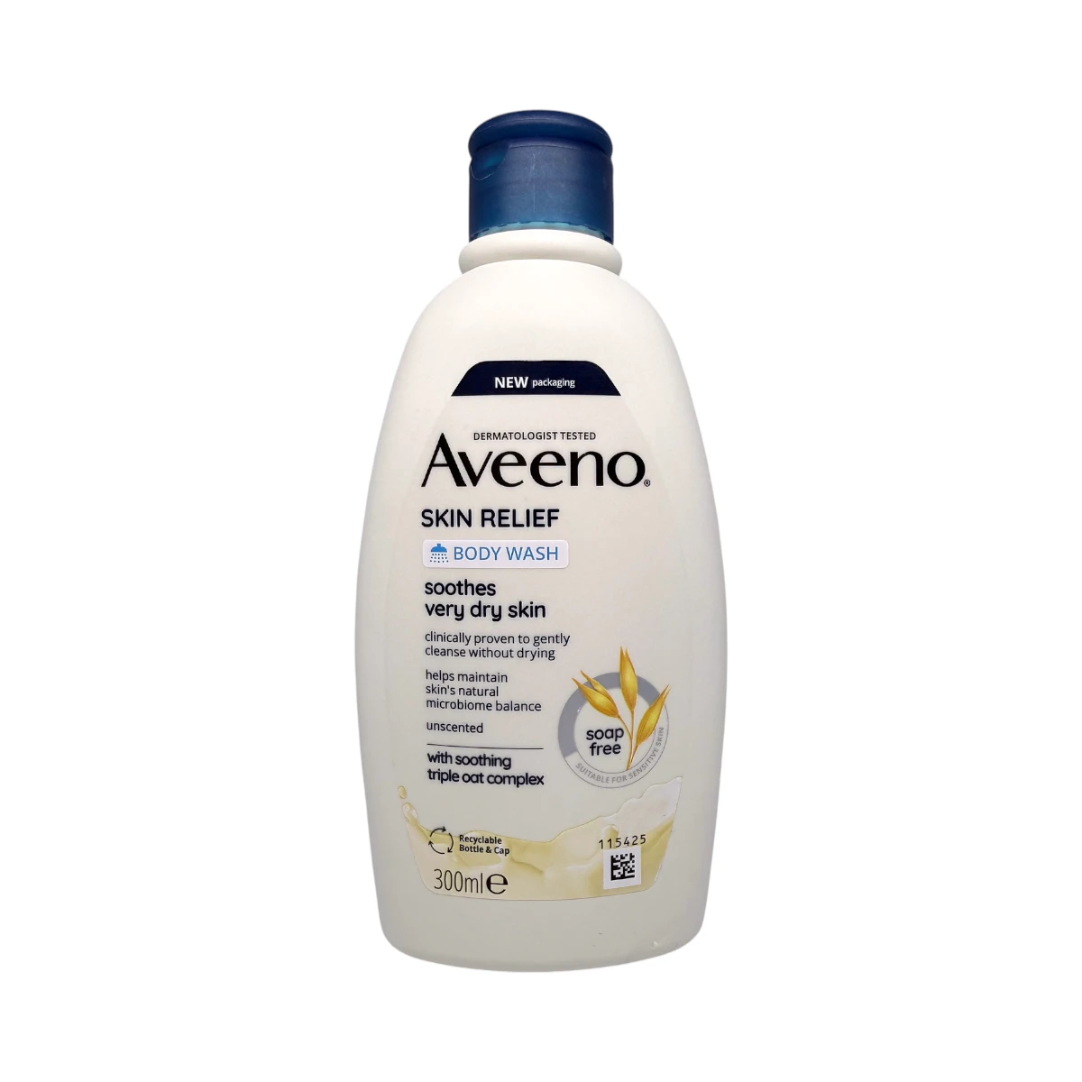 Aveeno Skin Relief Body Wash 300 ml – płyn do mycia ciała do bardzo suchej i wrażliwej skóry, butelka