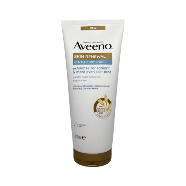 Aveeno Skin Renewal Gentle Body Scrub 200 ml – delikatny peeling do ciała wygładzający skórę, tubka
