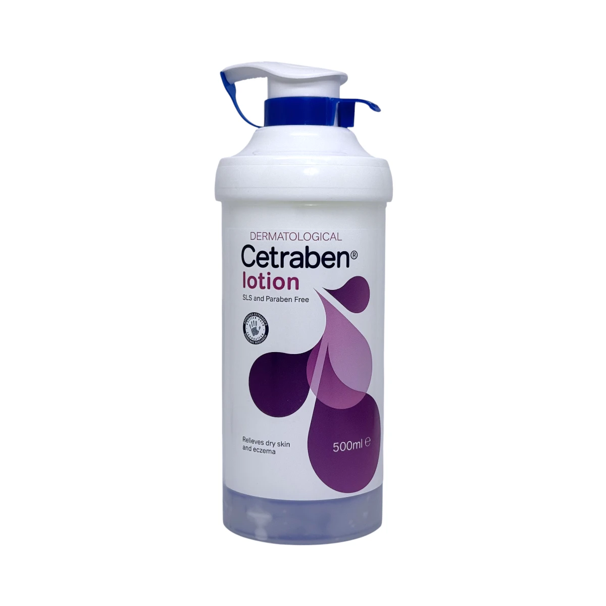 Cetraben Lotion 500 ml – lekki emolient na suchą, swędzącą i skłonną do egzemy skórę, butelka z pompką