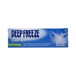 Deep Freeze Cold Gel 100 g – chłodzący żel na plecy, kark, ramiona i nogi, bok opakowania