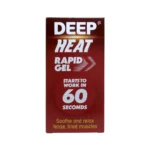 Deep Heat Rapid Gel 50 ml – rozgrzewający żel na napięte i zmęczone mięśnie, kartonik