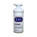 E45 Cream 500 g – krem emolientowy do suchej i wrażliwej skóry, opakowanie z pompką