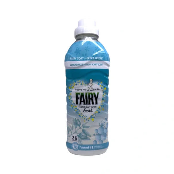 Fairy Fresh Almond Milk & Manuka Honey 858 ml – płyn do płukania tkanin, przód butelki