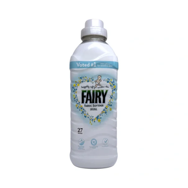 Fairy Original 891 ml – płyn do płukania tkanin dla skóry wrażliwej, przód butelki