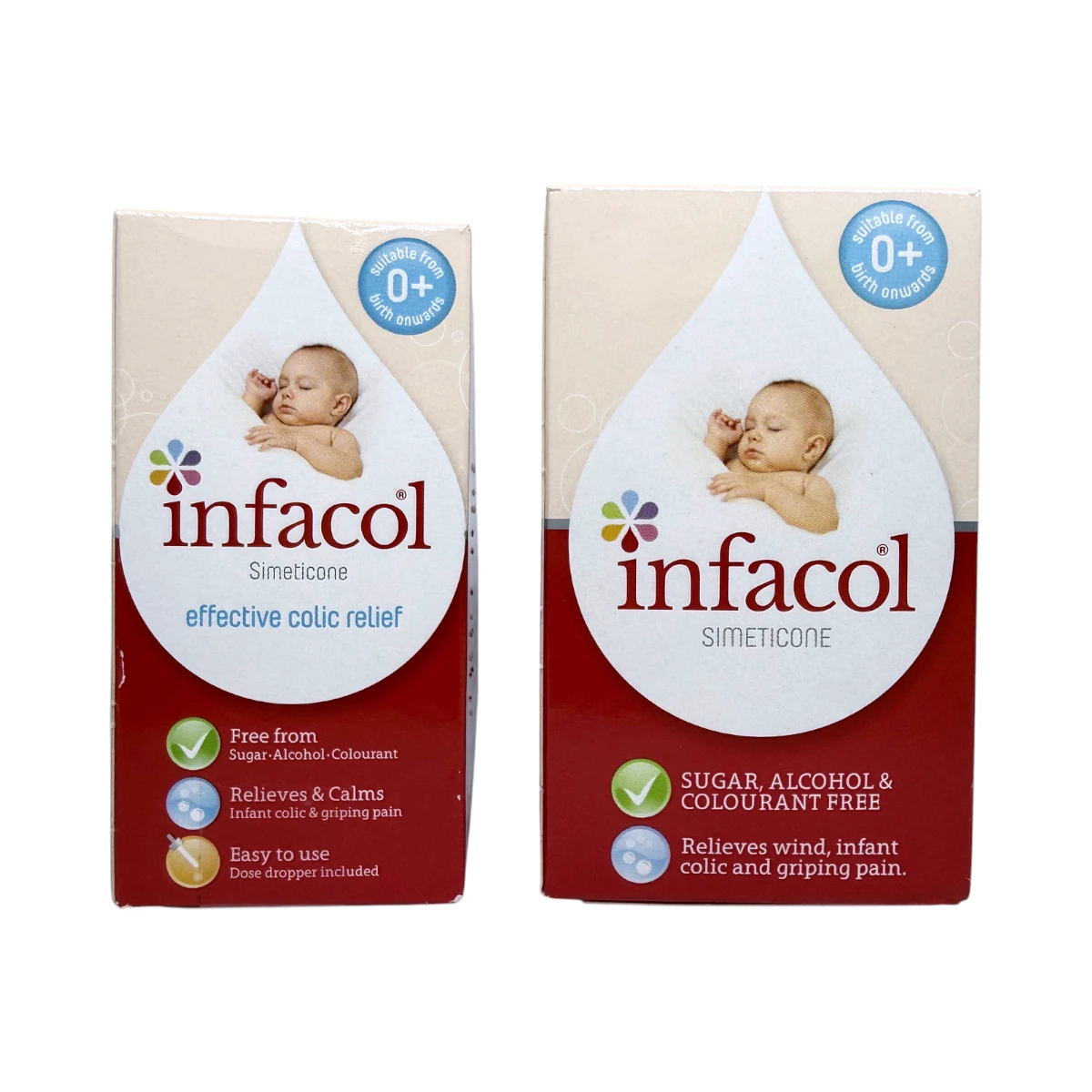 Infacol 50 ml i 85 ml – krople z symetykonem na kolkę niemowlęcą, dwa opakowania