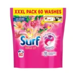 Surf Tropical Lily kapsułki do prania 60 szt. – kapsułki piorące 3w1 do tkanin, opakowanie XXXL