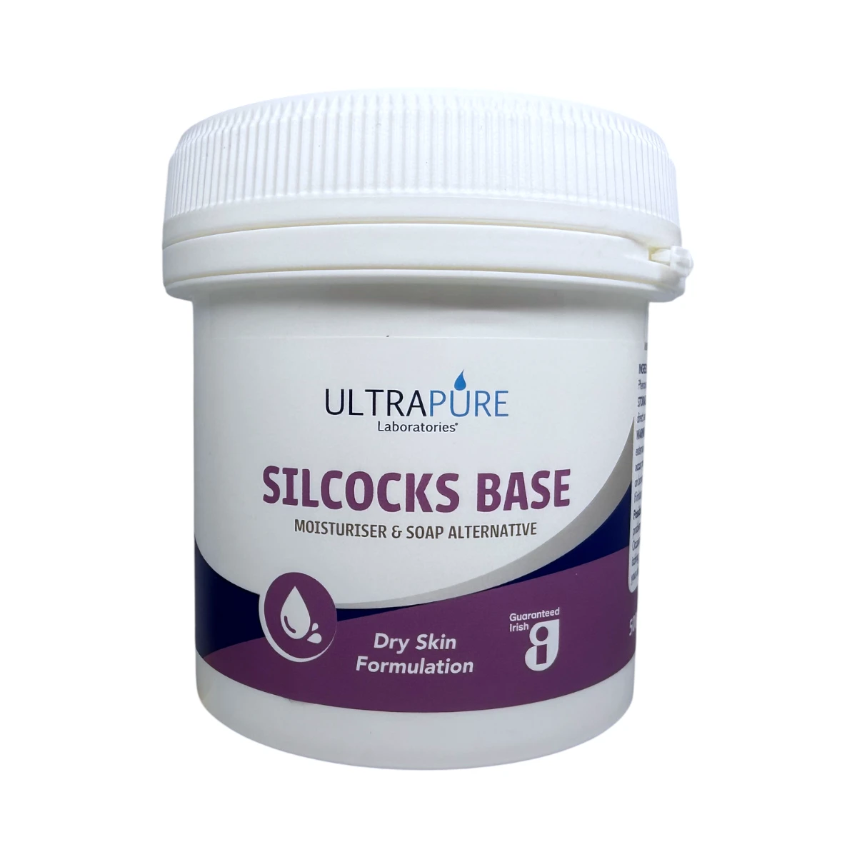 Ultrapure Silcocks Base 500 g – preparat nawilżający do suchej skóry i alternatywa dla mydła, opakowanie
