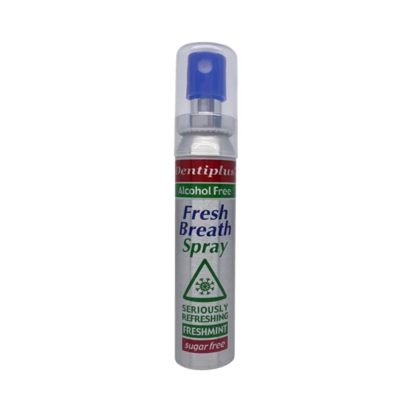 Dentiplus Fresh Breath Spray Freshmint 25 ml – bezalkoholowy spray do świeżego oddechu o smaku Freshmint, bez cukru