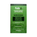 fabÜ Shrooms Brain Focus 60 kapsułek – suplement z Lion’s Mane, choliną, L-tyrozyną i CoQ10, kartonik
