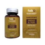 fabÜ Shrooms Meno & Peri 60 kapsułek – butelka i kartonik