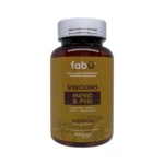 fabÜ Shrooms Meno & Peri 60 kapsułek – suplement z Lion’s Mane, witaminami i minerałami, butelka