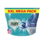 Fairy Non Bio Platinum XXL Mega Pack 52 – kapsułki do prania dla wrażliwej skóry, opakowanie