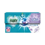 Fairy Non Bio Platinum Silk Tree Blossom & Jasmine 29 – kapsułki do prania o delikatnym zapachu, opakowanie