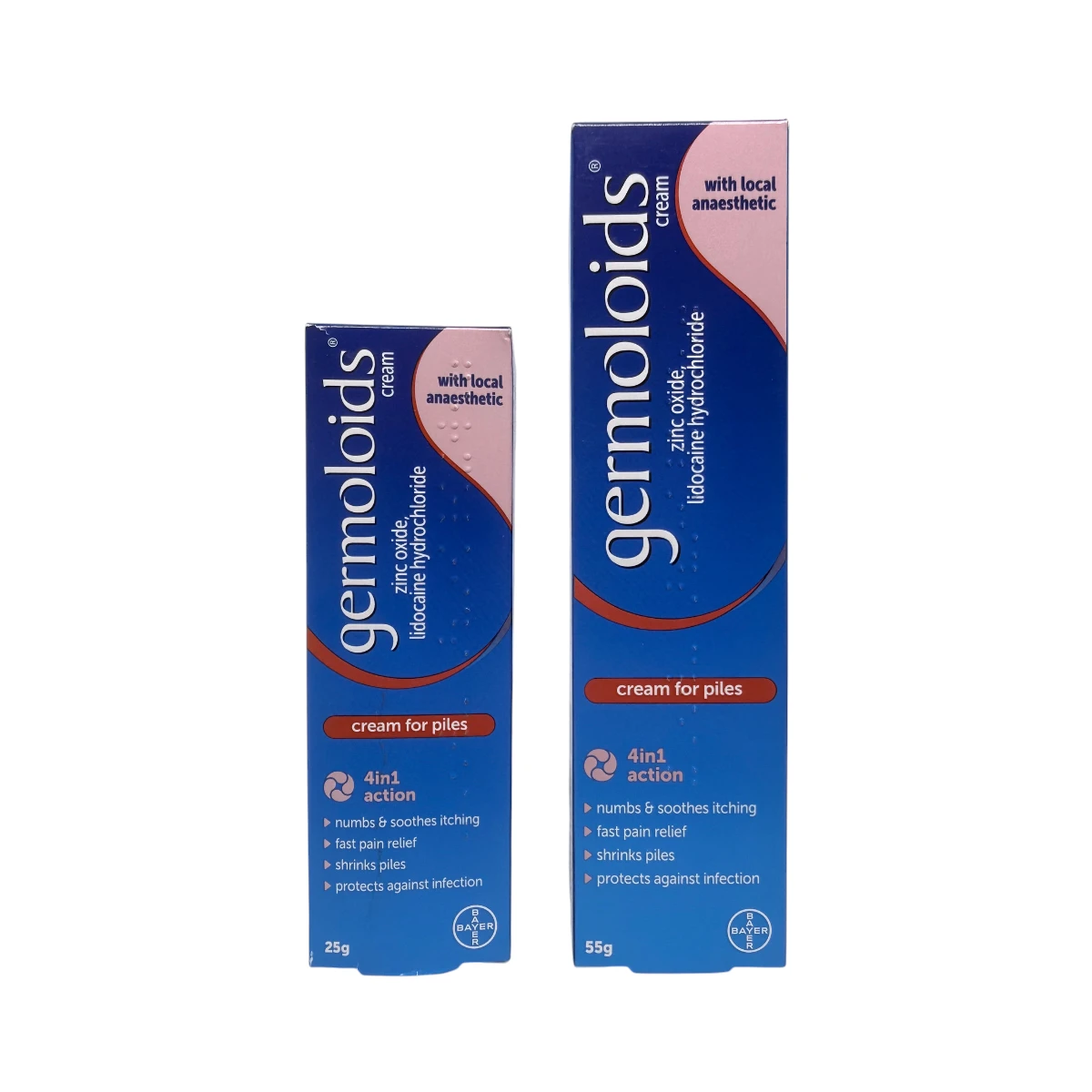 germolods-cream-25g-55g Germoloids Cream – krem na hemoroidy 4w1 z lidokainą i aplikatorem 25g 55g - obrazek 1