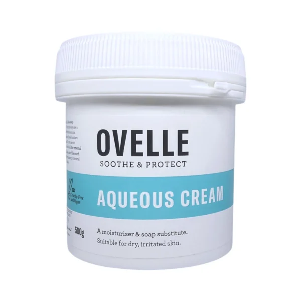 Ovelle Aqueous Cream 500 g – krem nawilżający do suchej i podrażnionej skóry, słoik