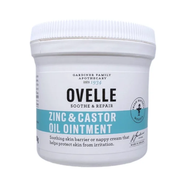 Ovelle Zinc & Castor Oil Ointment 100 g – maść cynkowa z olejem rycynowym na odparzenia i podrażnienia skóry, słoik